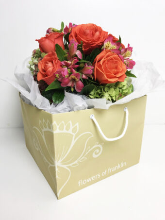 Mother's Day - Orange Crush Hydrangea Posy - Image 2
