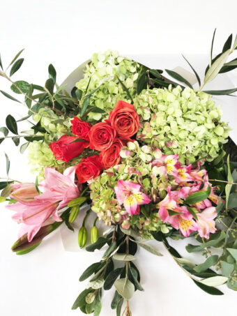Wild Luxe Hummingbird Green Hydrangea Bouquet - Image 3