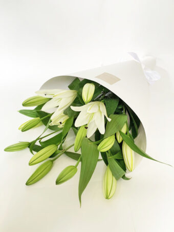Mother's Day - Pure White Lilies (5 Stems)