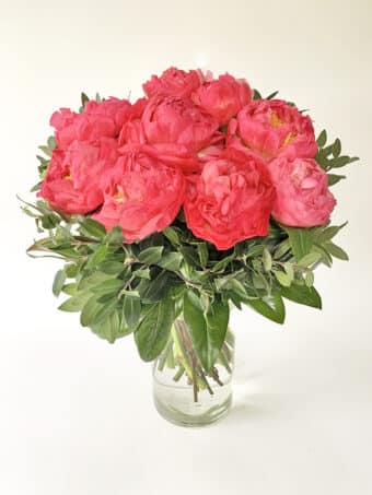 Coral Peony Bouquet